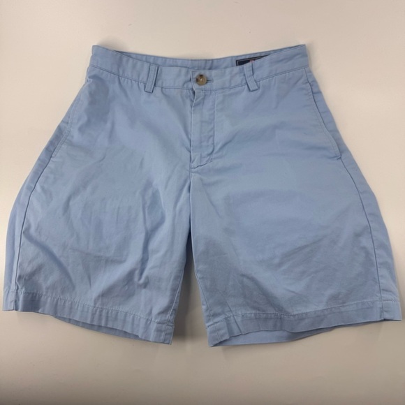 Vineyard Vines Blue Flat Front Shorts - Picture 1 of 8